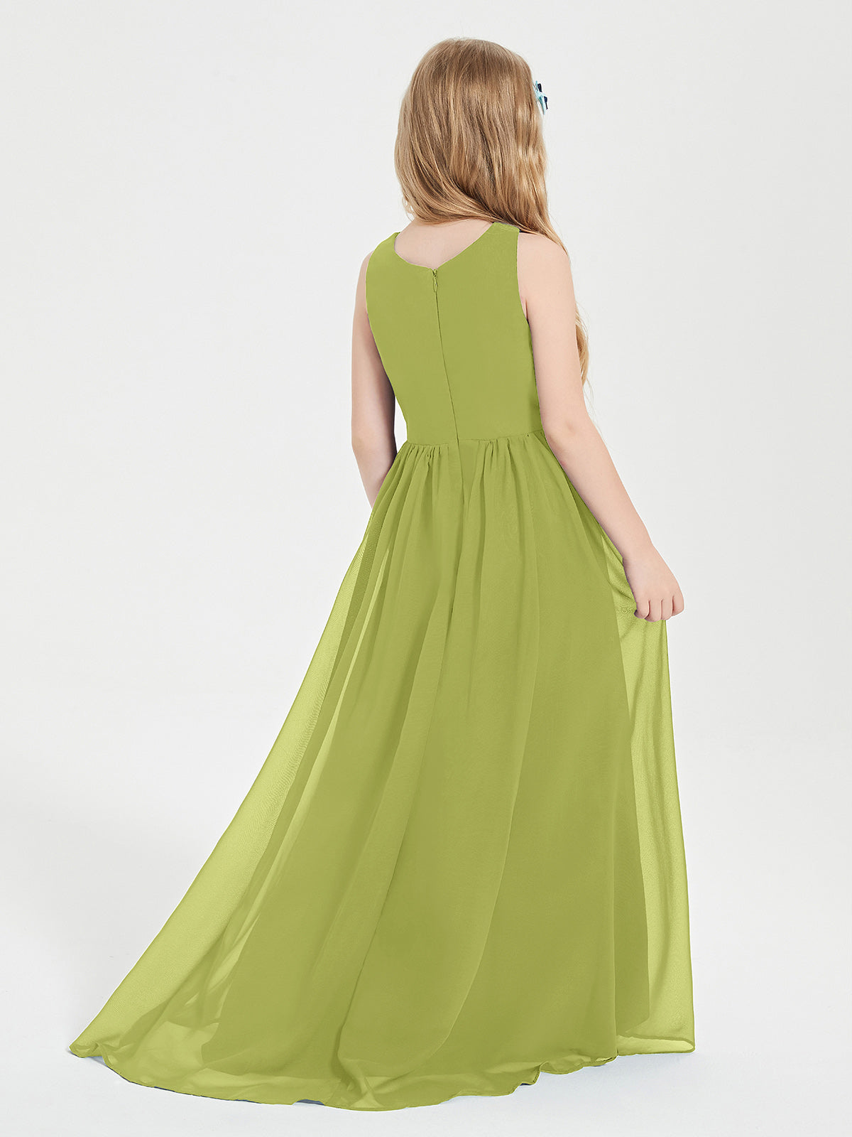 Exquisite Asymmetrical Junior Bridesmaid Dresses Scoop Neck Clover